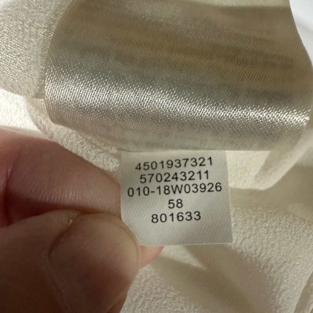 Women's White House Black Market White Blouse Size 14 - Picture 4 of 4